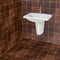 Dark brown bathroom tiles