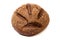 Dark brown coarse grinding round bread