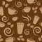 Dark Brown Coffee Pattern