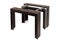 Dark brown wooden transforming table