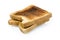 Dark burned sandwich bread white background : Clipping path included