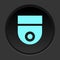 Dark button icon Security cameras. Button banner round badge interface for application illustration