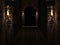 Dark castle corridor