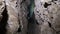 Dark cave dungeon. Speleology, a cave, a dungeon