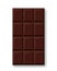 Dark chocolate bar unwrapped vector