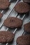 Dark chocolate biscuits