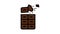 dark chocolate color icon animation