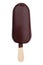 Dark chocolate covered ice cream on a stick icecream ice-cream s