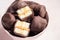 Dark Chocolate Peanut Butter Banana Bites