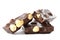 Dark chocolate with whole hazelnuts