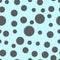 Dark Circle seamless pattern. Abstract dark geometric modern background. Shiny backdrop. Art deco style. Polka dots, confetti.