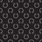 Dark circular barbells horseshoe vector seamless pattern