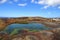 Dark clear rock pool