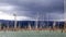 Dark clouds above the Brokopondo lake reservoir in Suriname