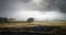 Dark clouds in New Zealand alps