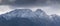 Dark clouds over the Giewont Mountain in polish Tatra Mountains near Zakopane in Poland