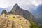 Dark clouds over Machu Picchu Inca city