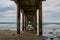 Dark Clouds Surround the Scripps Pier in La Jolla, California