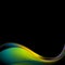 Dark colorful iridescent wavy background