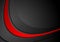 Dark corporate background with black red waves