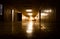 Dark corridor in scientific laboratory