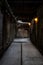 In the Dark Corridors of the Famous Alcatraz Prison