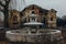 Dark and creepy old abandoned mansion. Gorozhanka, former Venevitinov manor, Voronezh Region