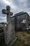 Dark and creepy Tombstone and graves