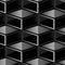 Dark cube geometric seamless pattern