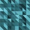 Dark cyan triangle and square geometric shapes background