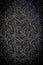 Dark damask seamless floral pattern background