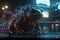 Dark and Dazzling: Cyberpunk Toad in Rococo 3D Realism with Cinematic Lighting
