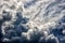 Dark dense dramatic thundercloud on summer day