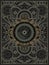 Dark digital mandala in steampunk style