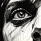 Dark And Distorted: A Sketchy Closeup Of Frank\\\'s Face In Ink