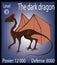 Dark Dragon Players Card Illustration