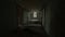 Dark empty corridor in desolate building