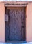 Dark etched door in New Mexico