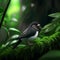 Dark-eyed Junco (Junco hyemalis) in the rainforest generative AI