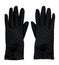 Dark fleece gloves. Winter female accessory. Isolated