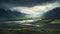 Dark And Foreboding Landscape: Valley Of Long Beach In Arctic Ecosystem