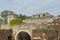 Dark gate of the Kalemegdan fortress in Belgrade,the most popular tourism destination in Serbia