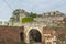 Dark gate of the Kalemegdan fortress in Belgrade,the most popular tourism destination in Serbia