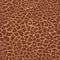 Dark giraffe animal print texture pattern. Brown tiles on yellow background imitate giraffe skin pattern