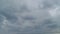 Dark gloomy storm clouds. Severe bad weather dark clouds. Time lapse.