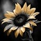 Dark Gold And Black Sunflower Wallpaper Collection