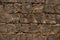 dark granite cobblestone pavement background. Natural stone textured background. Paving texture