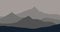 Dark gray mountains nature background animation