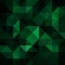 Dark Green Background with Triangle Pattern. Polygonal background in green. Geometric Mosaic Background, Creative Design Templates