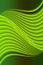 Dark green gradient background with curved yellow lines.